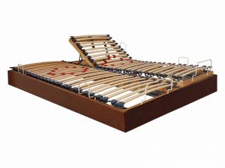 sommiers jumeaux relaxation manuelle hêtre multiplis teinté