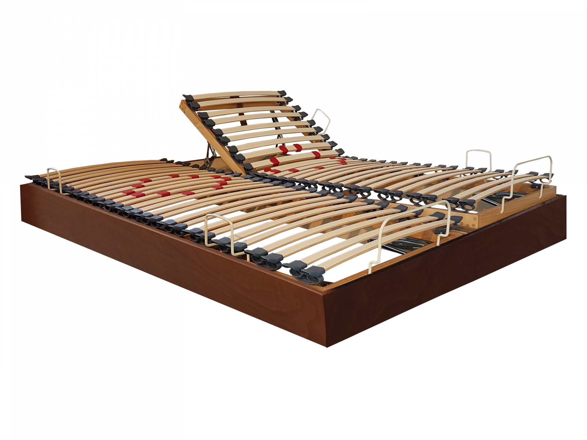 sommiers jumeaux relaxation manuelle hêtre multiplis teinté