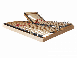 sommiers jumeaux relaxation manuelle hêtre multiplis verni naturel