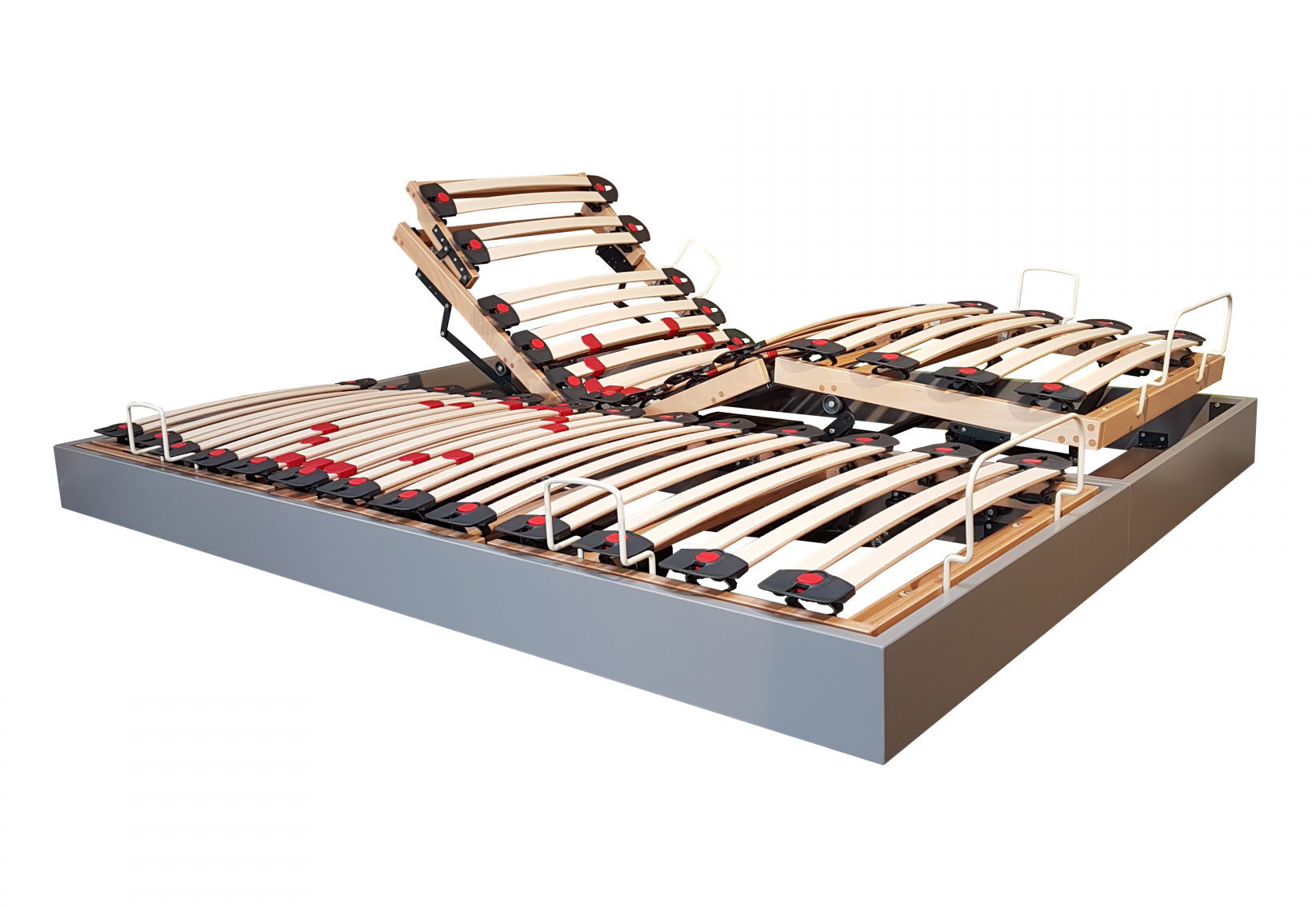 sommiers jumeaux relaxation motorisée laqué literie westelynck