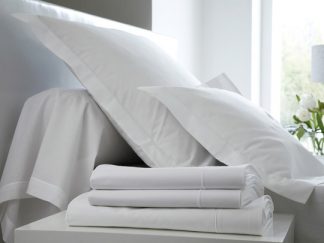 Parure percale de coton uni