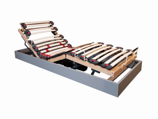 sommier relaxation motorisée bois laqué literie westelynck